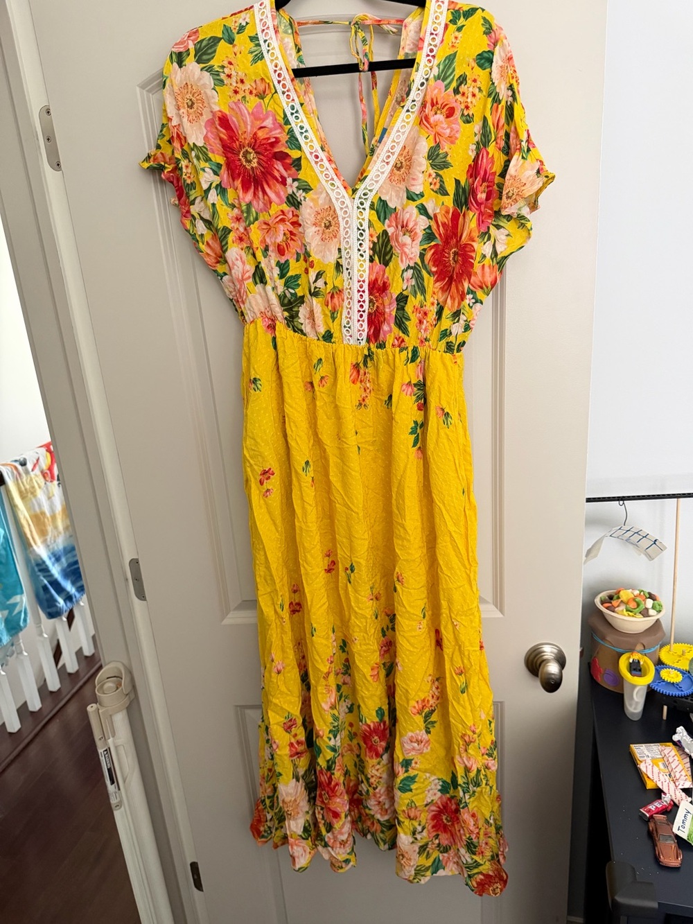 Farm Rio x Anthropologie - Samara Floral Maci Dress NWOT sz M - Picture 5 of 13